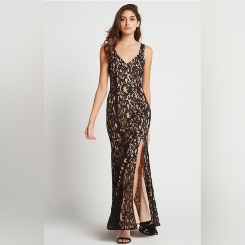 BCBGeneration Lace Slit Dress Size 0